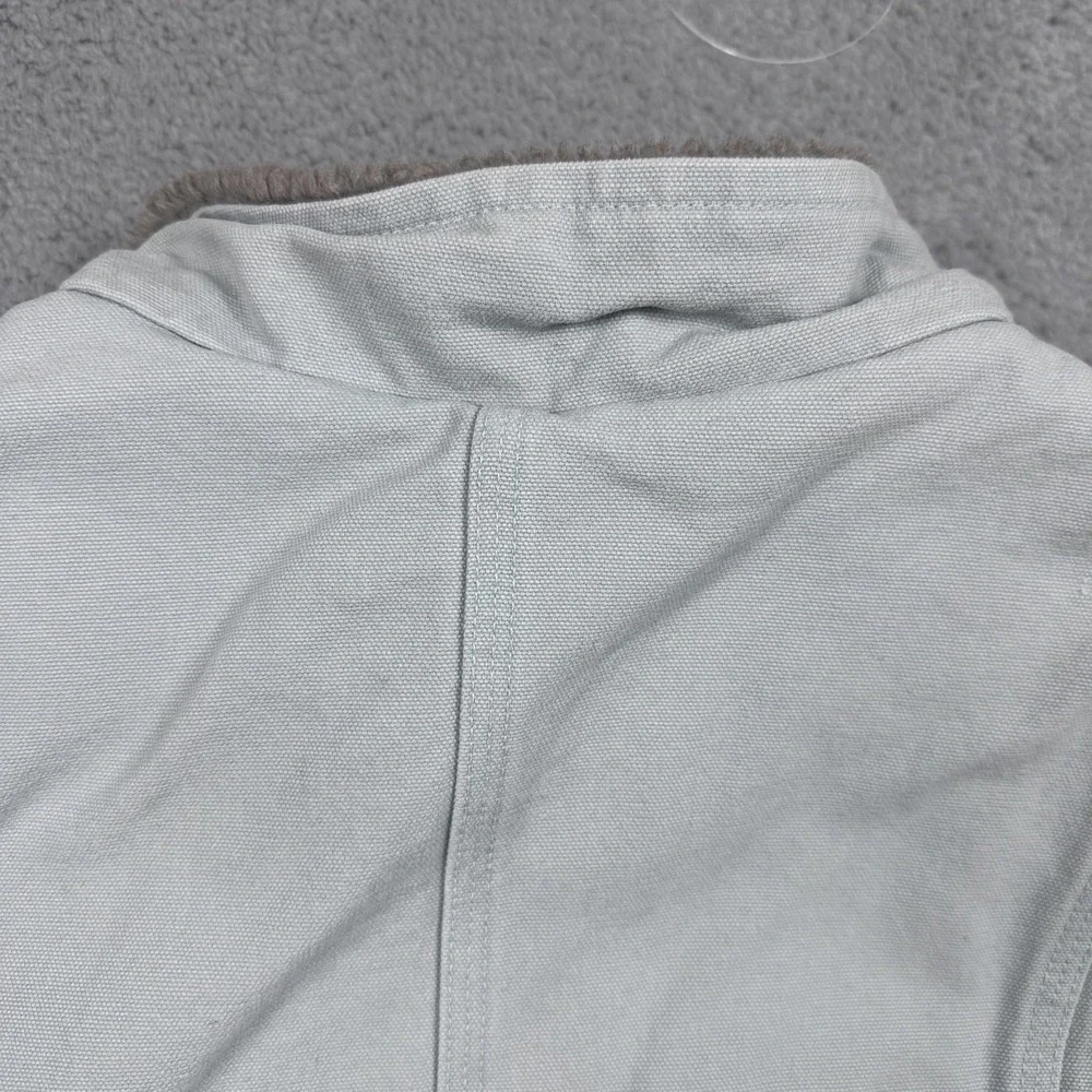 Carhartt Mock Neck Vest Sherpa Lined WV001 Full Zip Gray Womens XL 16/18 - Picture 10 of 11